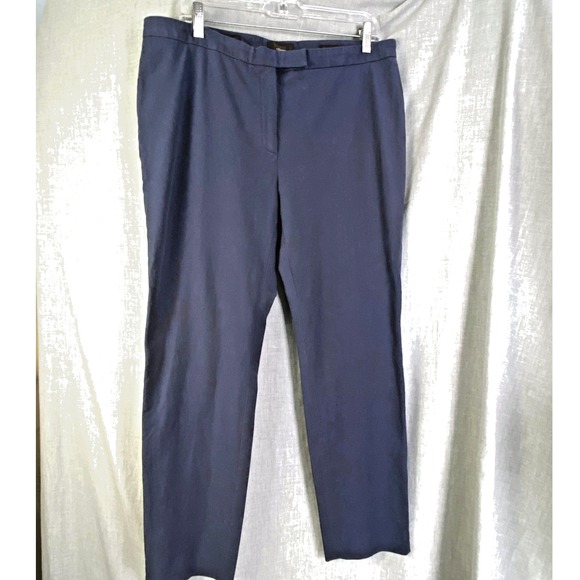 Peserico Sign 52 Navy Handmade Italian Tailored Dress Pants 36
